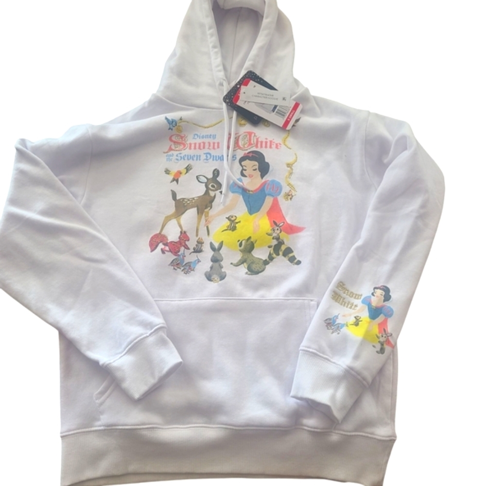 Disney Snow White Princess Graphic‎ Hoodie Sweatshirt Ladies Sz S